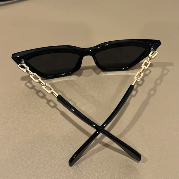 Cat eye sunglasses with gold - Picture 2 of 5